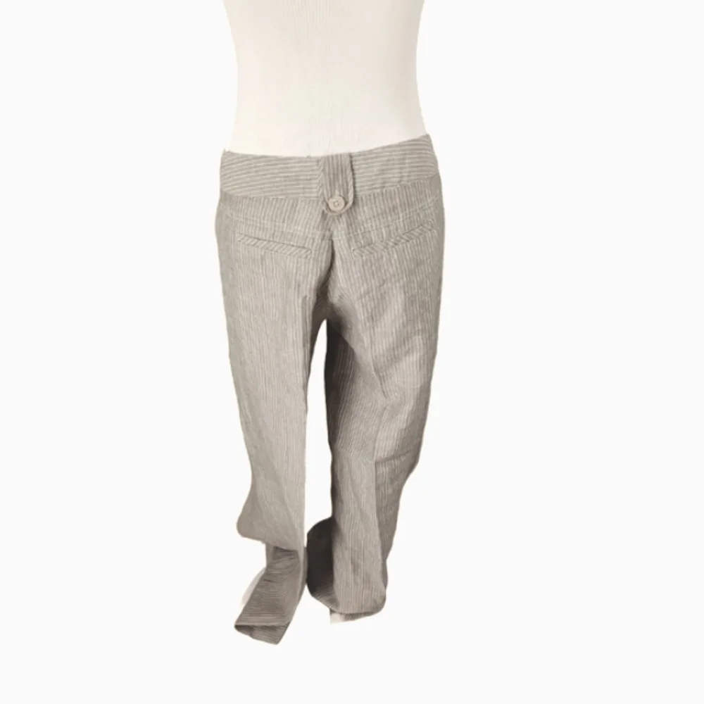 VINTAGE LE CHATEAU PINSTRIPED TROUSERS SIZE L - Picture 2 of 10